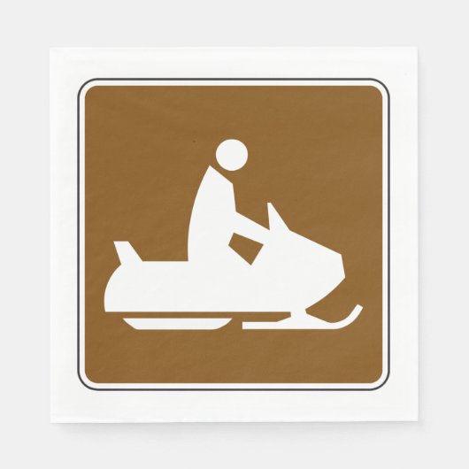 Jet Ski Sign Napkins Serviette (Vorderseite)
