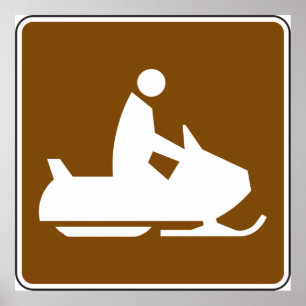 Jet Ski Sign Poster