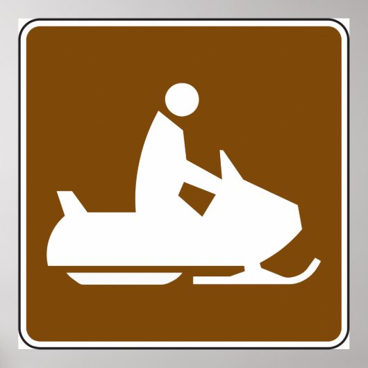 Jet Ski Sign Poster (Vorne)