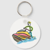 Jet Ski Stickman Schlüsselanhänger (Rückseite)
