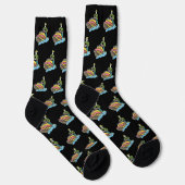 Jet Ski Stickman Socken (Rechts)