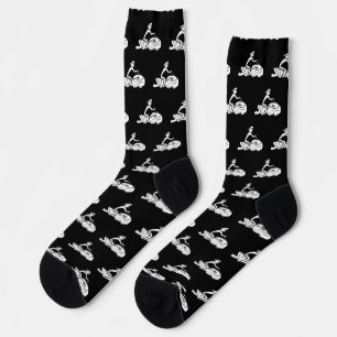 Jet Ski Stickman Socken