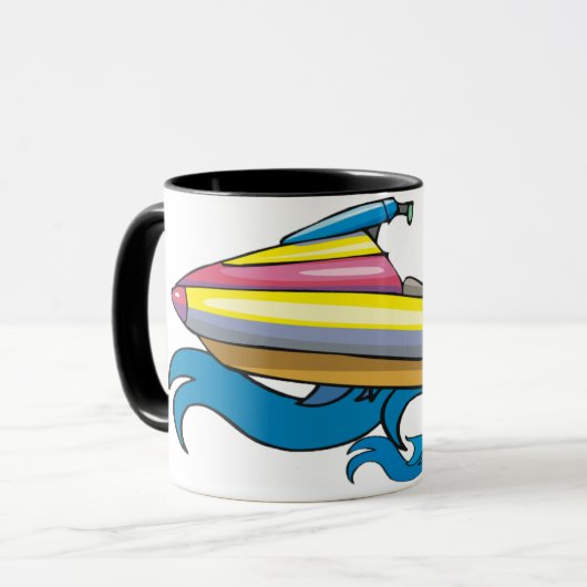 Jet-Ski-Tasse Tasse (Vorderseite Links)