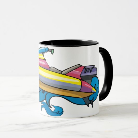 Jet-Ski-Tasse Tasse (VorderseiteRechts)