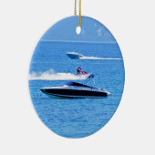 Jet-Ski und -boote im Ozean Keramikornament (Rechts)