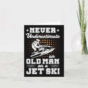 Jet Ski unterschätzt nie einen alten Mann auf eine Karte