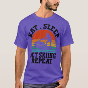 Jet Ski Vintage Retro-Geschenkidee essen Schlafstr T-Shirt