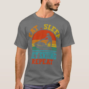Jet Ski Vintage Retro-Geschenkidee essen Schlafstr T-Shirt