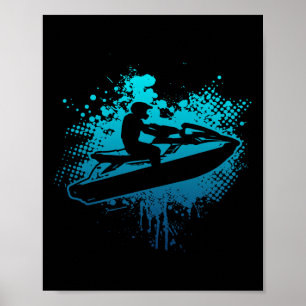 Jet Ski Water Sports Lake Jet Skifahren Poster