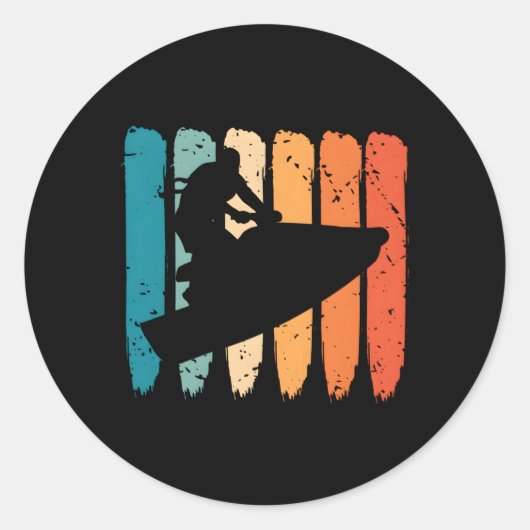 Jet Ski Watercraft Jet Skier Jetski Jet Ski Runder Aufkleber (Vorderseite)