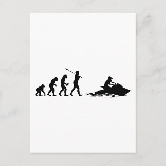 Jet Skier Postkarte (Vorderseite)