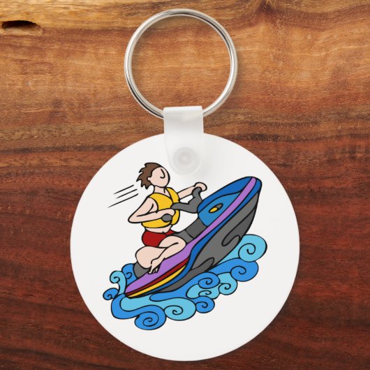 Jet Skier Schlüsselanhänger (Vorderseite)