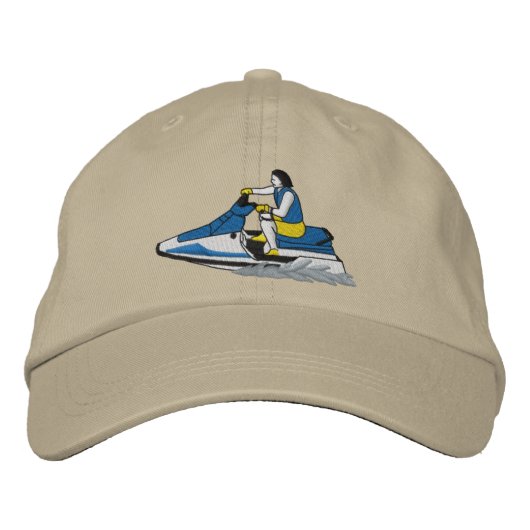 Jet Skier (Sitzung) Bestickte Kappe (Vorderseite)