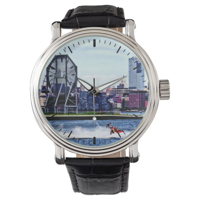 Jet Skiing by Colgate Clock Armbanduhr (Vorderseite)