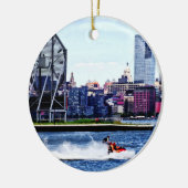 Jet Skiing by Colgate Clock Keramikornament (Links)