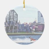 Jet Skiing by Colgate Clock Keramikornament (Hinten)