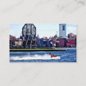 Jet Skiing by Colgate Clock Visitenkarte (Rückseite)