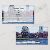 Jet Skiing by Colgate Clock Visitenkarte (Vorne/Hinten)