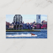 Jet Skiing by Colgate Clock Visitenkarte (Rückseite)