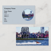 Jet Skiing by Colgate Clock Visitenkarte (Vorne/Hinten)