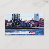 Jet Skiing by Colgate Clock Visitenkarte (Rückseite)