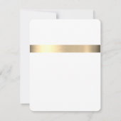 Jet Stream Gold Foil Rustikale Hochzeit Einladung (Rückseite)