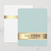 Jet Stream Gold Foil Rustikale Hochzeit Einladung (Vorne/Hinten)