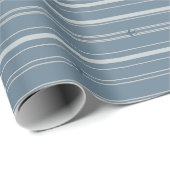 Jet Stream Streifen Colonial Blau Geschenkpapier (Rolleneckpunkt)
