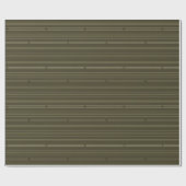 Jet Stream Streifen Olivgrün Geschenkpapier (Flach)
