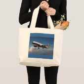 Jet über LA Jumbo Stoffbeutel (Vorderseite (Produkt))