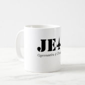 Jet-übersichtliches Design Kaffeetasse (Vorderseite Links)