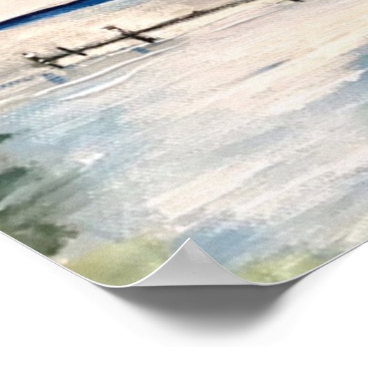 Jet X Dock, Kelley's Island Poster (Ecke)