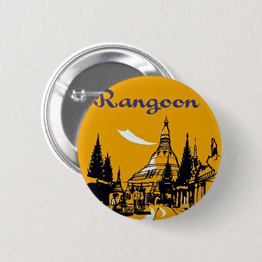 Jet Your Way to Rangoon Button (Vorne & Hinten)