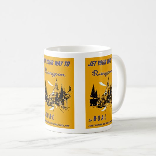 Jet Your Way to Rangoon Kaffeetasse (VorderseiteRechts)