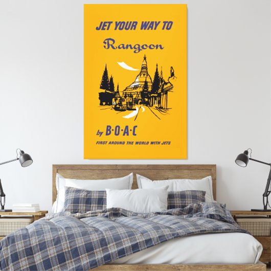 Jet Your Way to Rangoon Leinwanddruck (Insitu (Schlafzimmer))