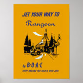 Jet Your Way to Rangoon Poster (Vorne)