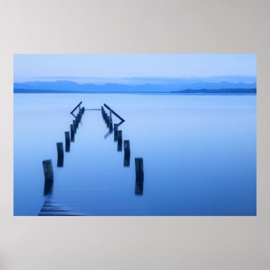 Jetblau Poster (Vorne)