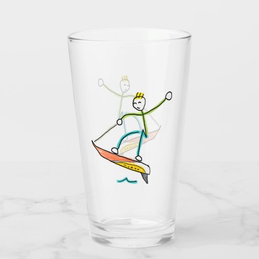 Jetboard Stickman Glas (Rückseite)