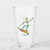 Jetboard Stickman Glas (Vorderseite)