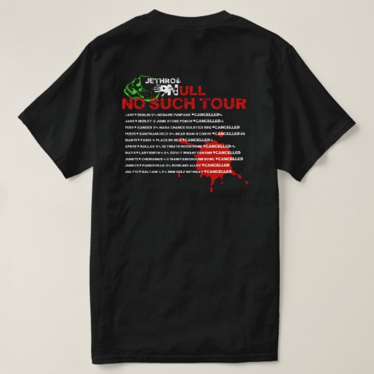 Jethro Null No Dero Tour T T-Shirt (Design Rückseite)
