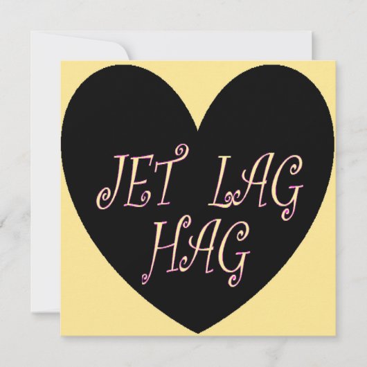 JETLAG HAG REISEDESIGN KARTE (Vorderseite)