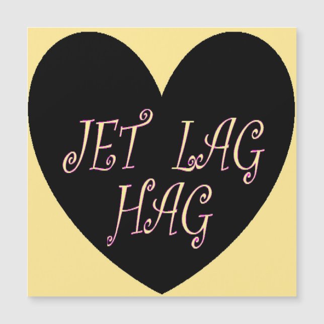JETLAG HAG REISEDESIGN MAGNETKARTE (Vorderseite)