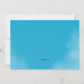 Jetliner Going Away Party Einladung (Rückseite)