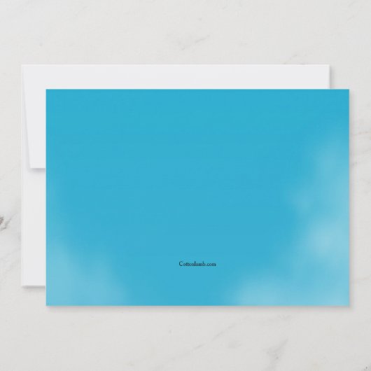 Jetliner Going Away Party Einladung (Rückseite)