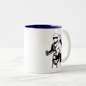 Jetpack Pilot Zweifarbige Tasse (VorderseiteRechts)