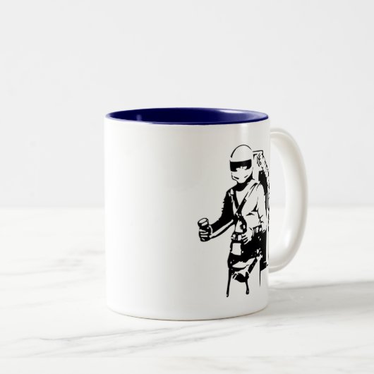 Jetpack Pilot Zweifarbige Tasse (VorderseiteRechts)