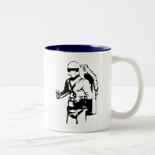 Jetpack Pilot Zweifarbige Tasse