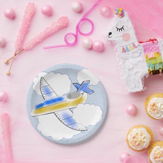 Jetplane Pappteller (Party)