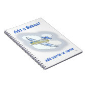 Jetplane-Subject-Notebook Notizblock (Rechte Seite)