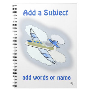Jetplane-Subject-Notebook Notizblock
